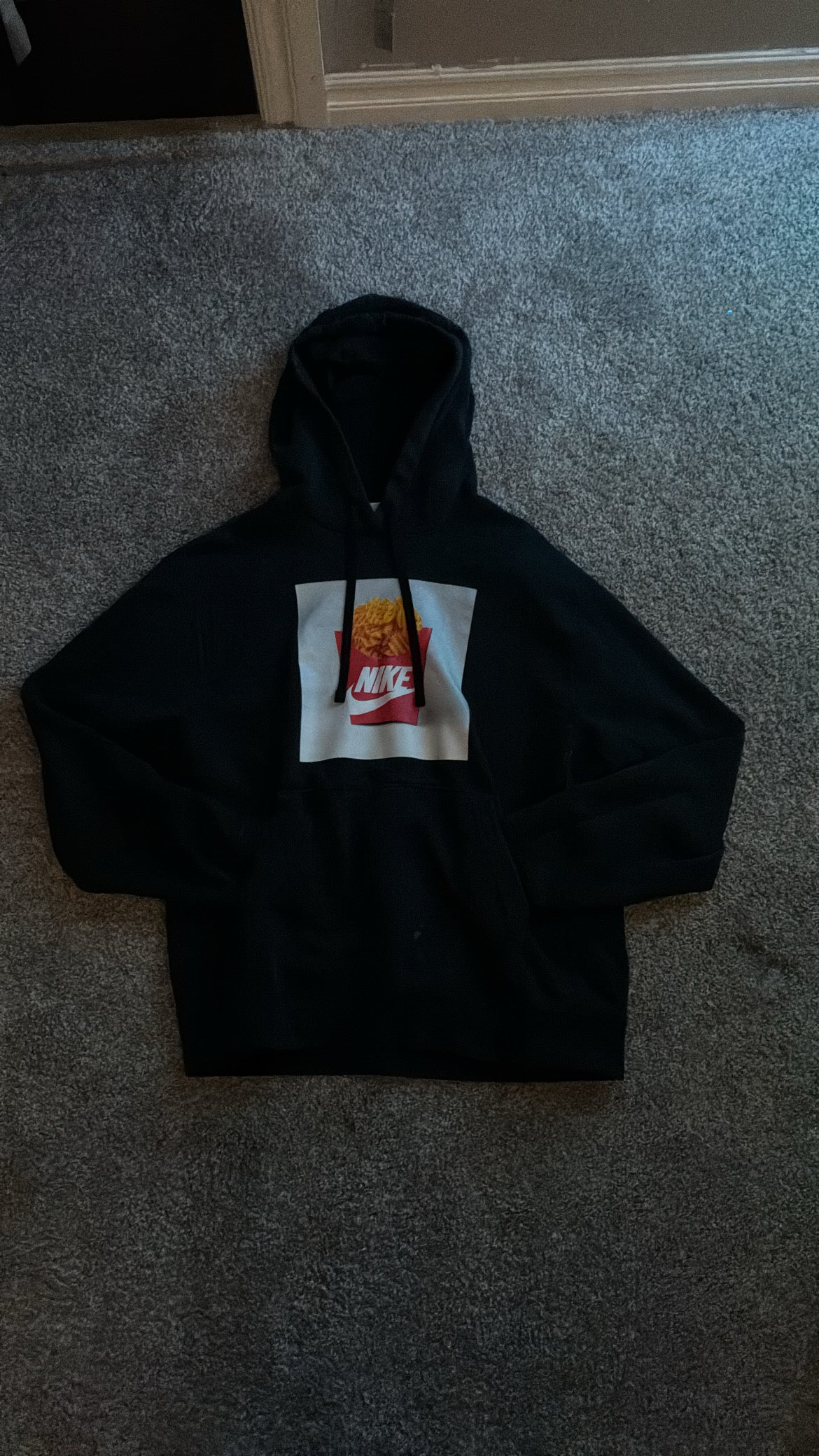 Nike Fries Graphic Hoodie – Black - Youth L