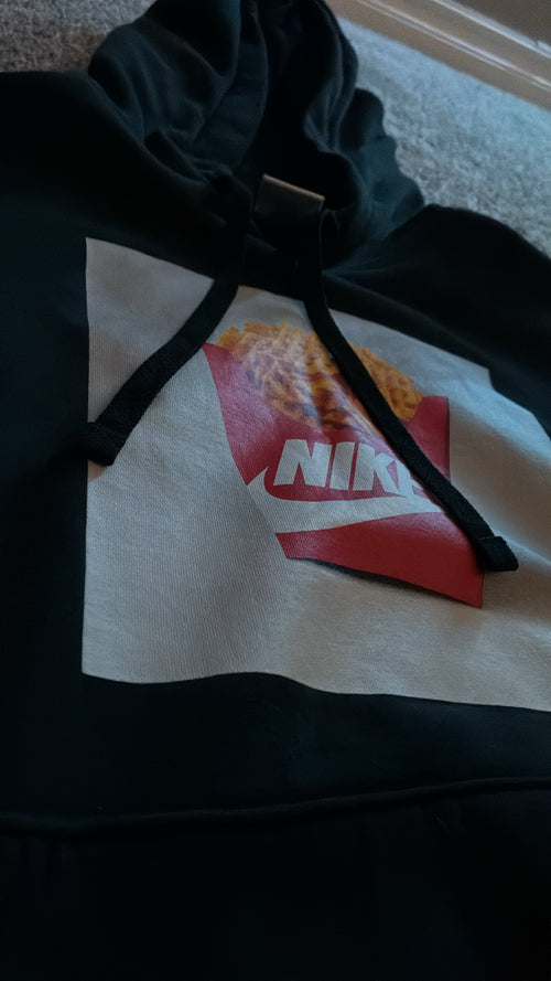 Nike Fries Graphic Hoodie – Black - Youth L