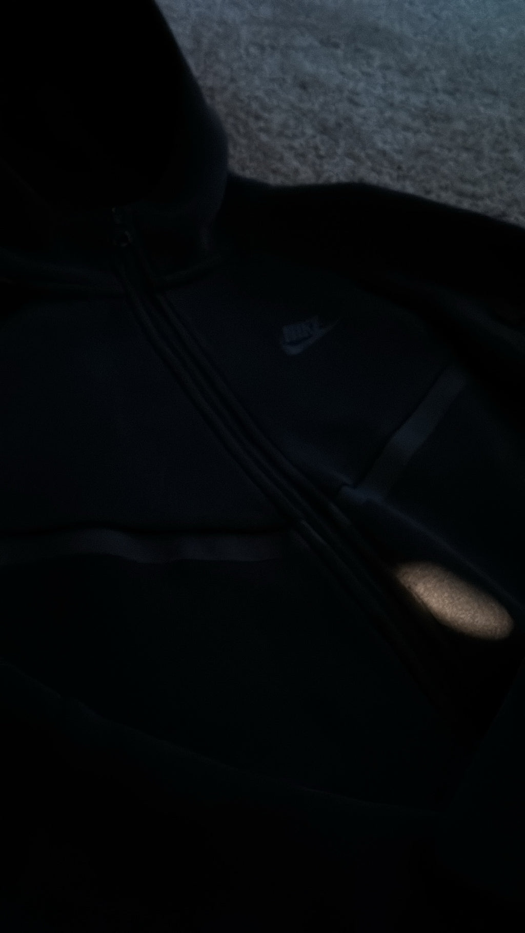 Black Nike Tech Fleece Hoodie Youth Large