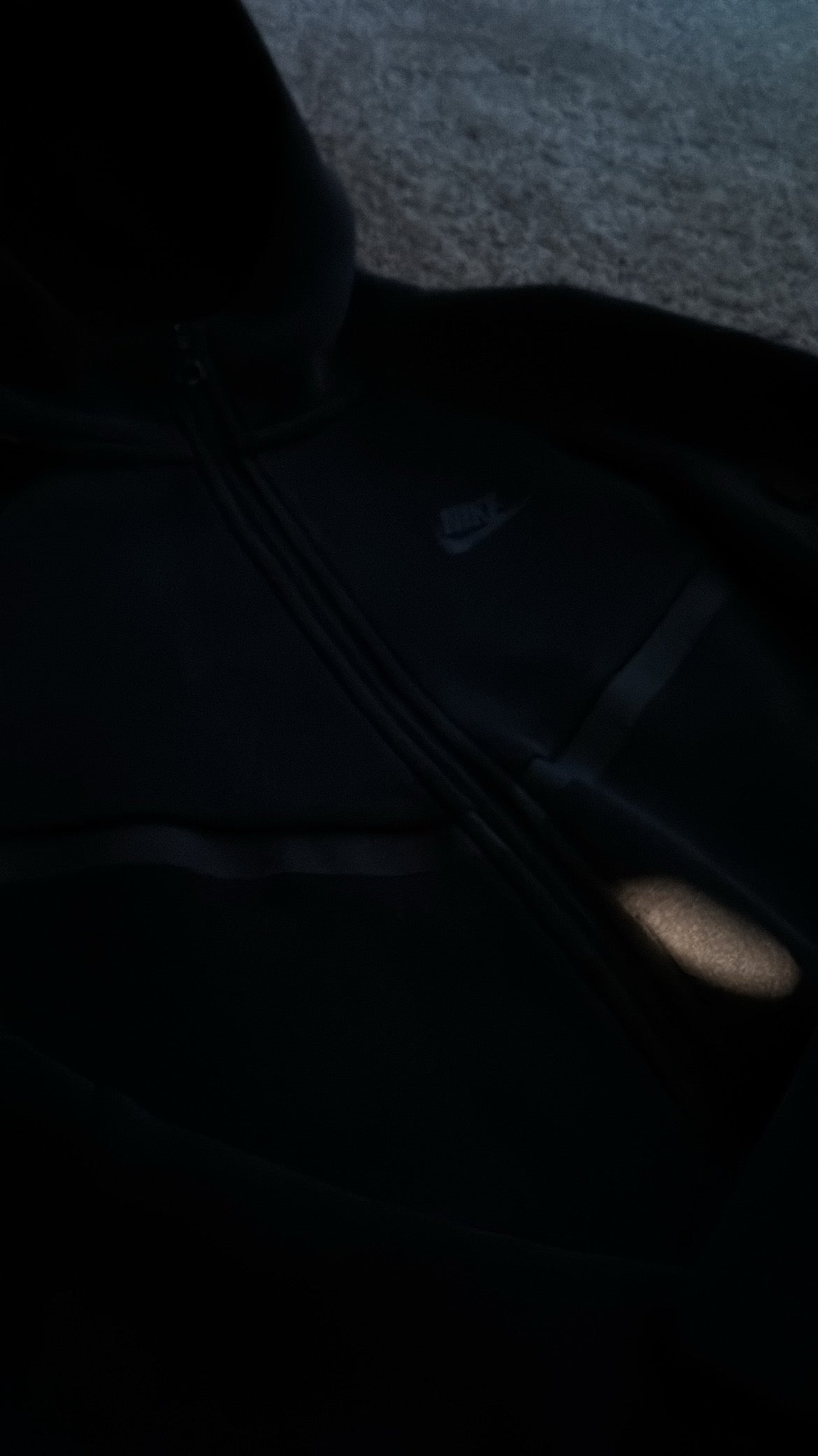 Black Nike Tech Fleece Hoodie Youth Large
