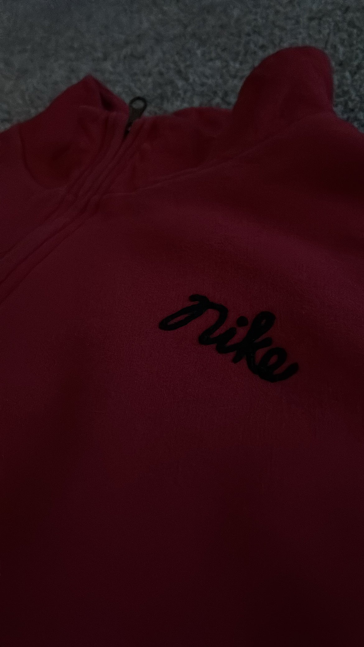 Red Nike Quarter Zip Pullover Youth Large